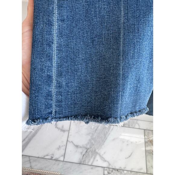 Mother The Hustler Patch Pocket Ankle Fray Jeans Sz 27 - Picture 9 of 12